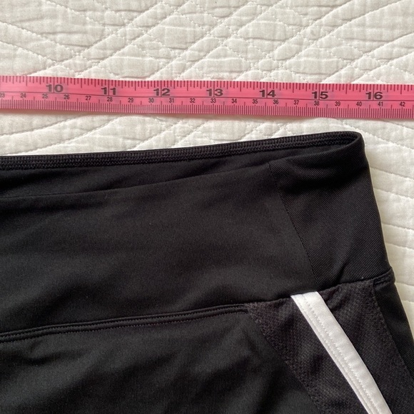 Nike Dri Fit Power Knit Skirt Skort Athletic Golf Tennis Run Black White Large - Picture 10 of 17